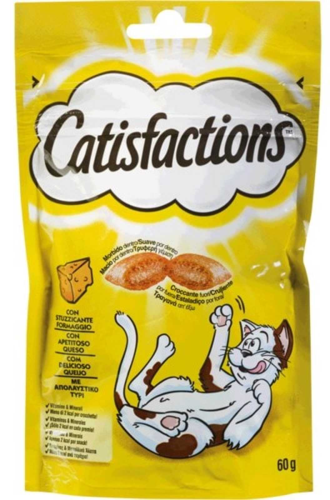 Catisfactions Petisco de Queijo para Gatos 60g