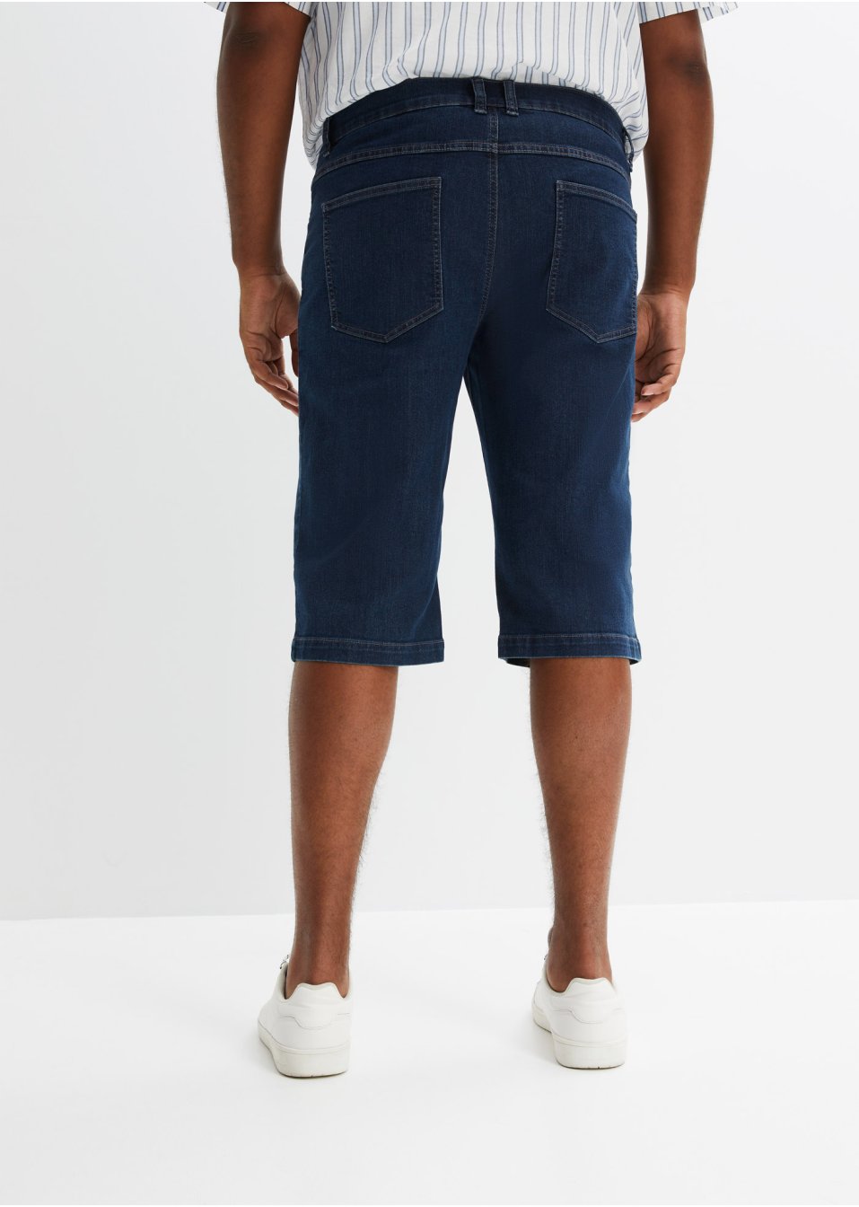 Lot de 2 bermudas longs en jean extensible, Regular Fit