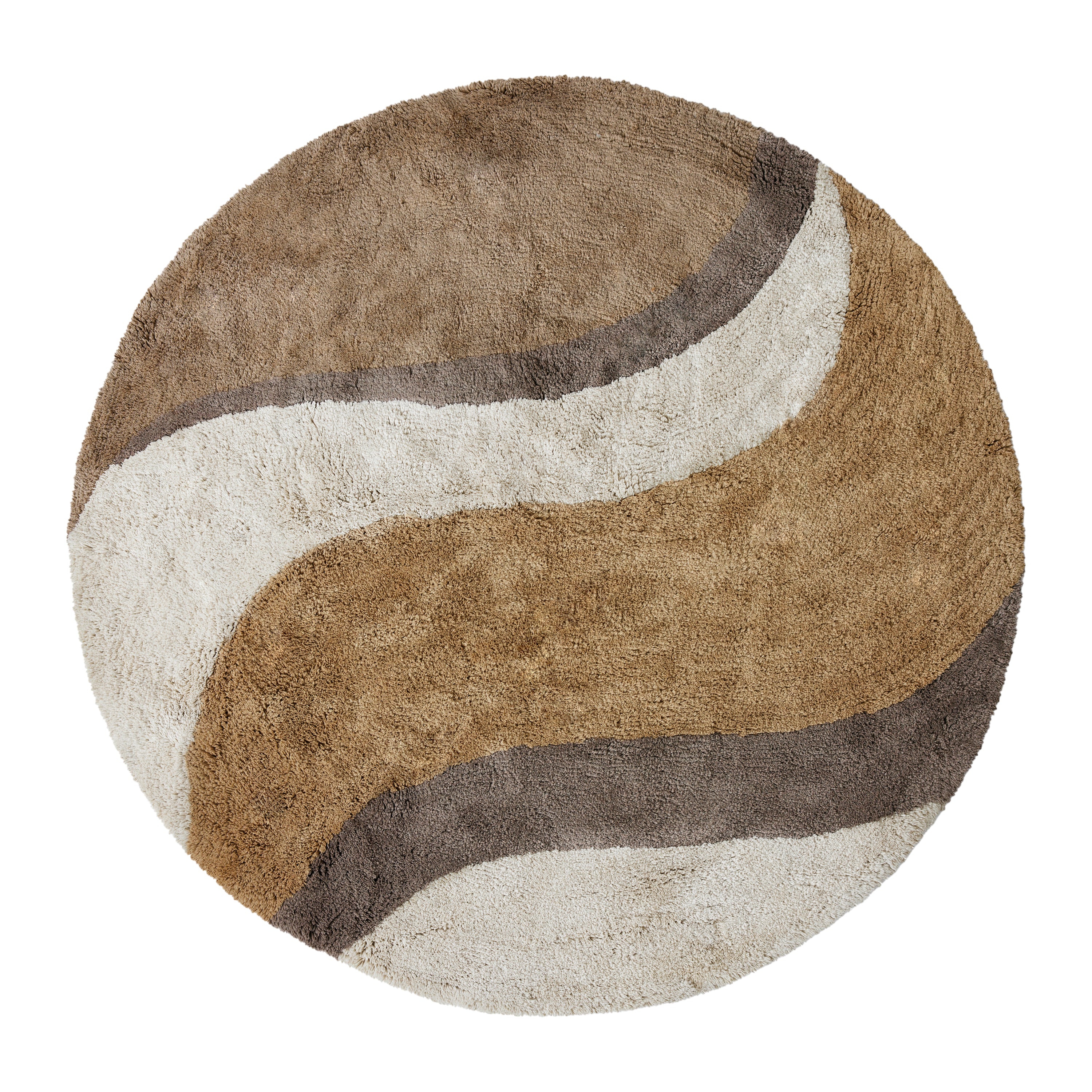HKliving Natural Waves Badmat - Ã 120 cm