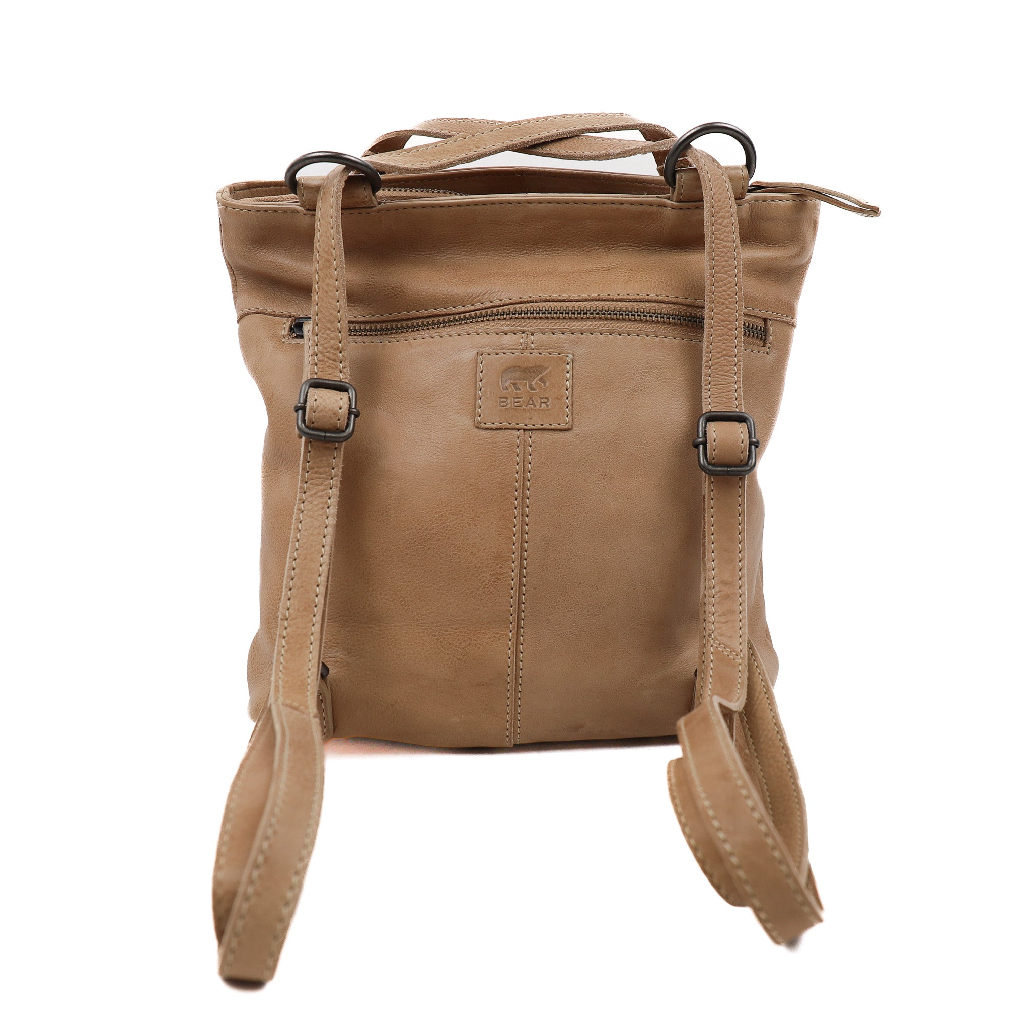 Rugzak/schoudertas 'Sandy' beige Beige
