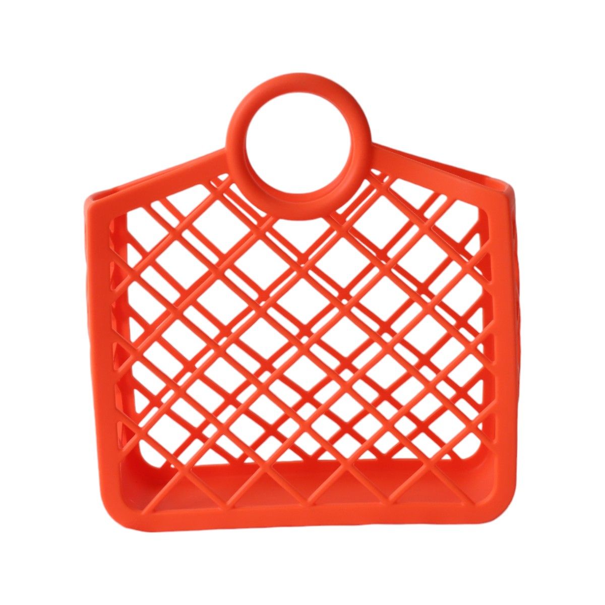 Panier rétro en silicone corail Roodoudou
