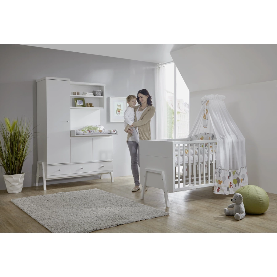 Schardt Kinderzimmer Holly White Schrank mit Wickelkommode