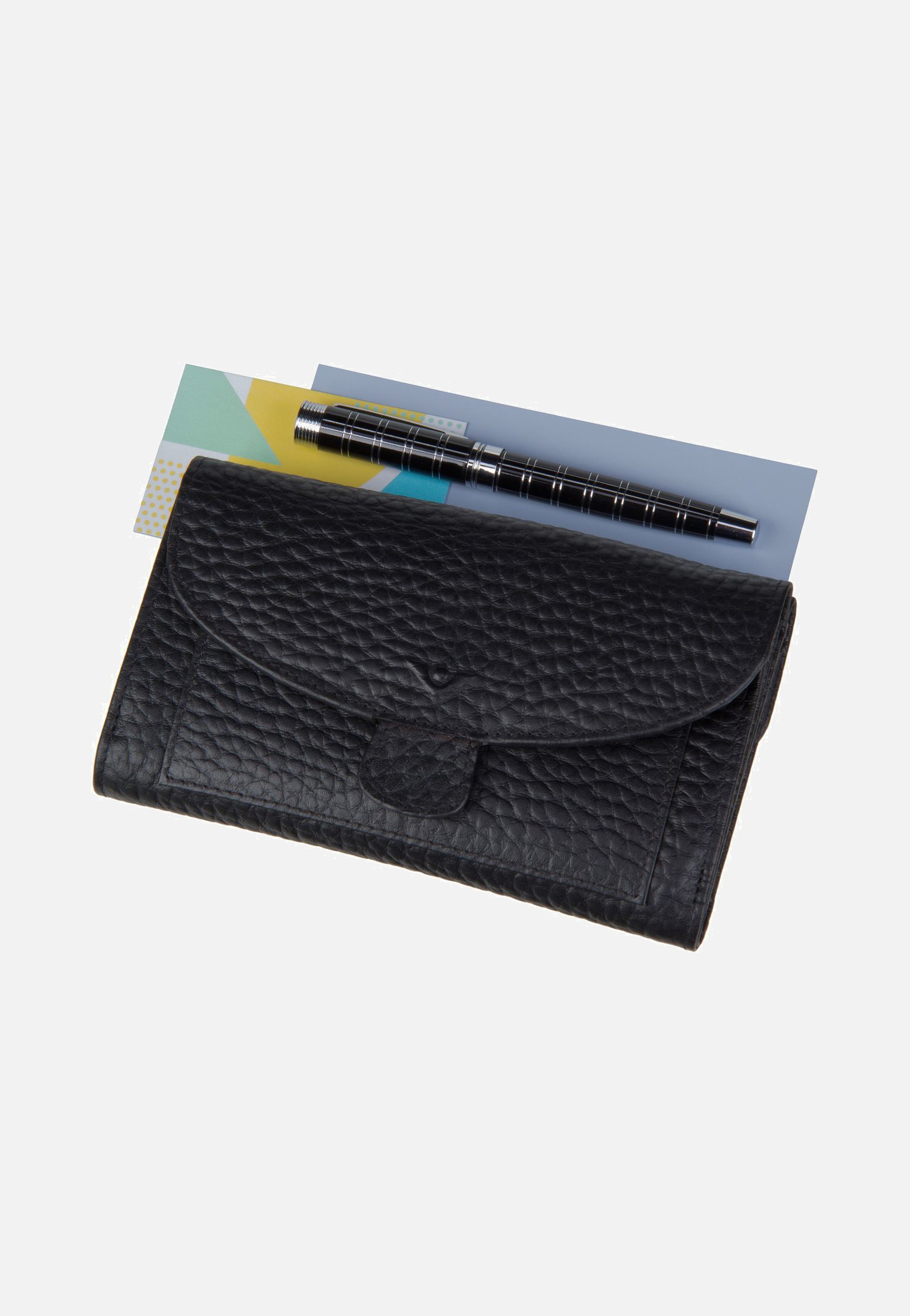 Hirsch 70251 Schwarz - Portemonnaie