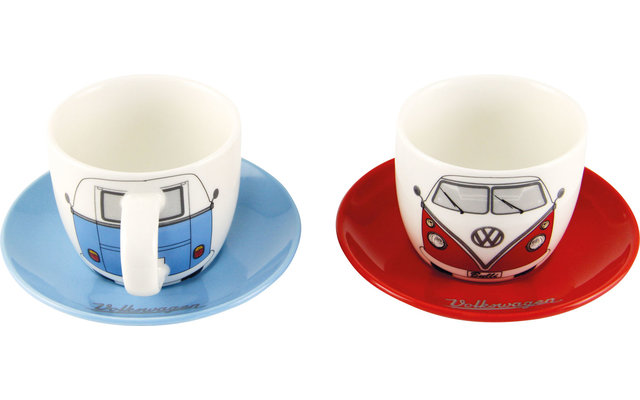 VW Collection T1 Bulli Espresso Tassen Set 2 Stück 100 ml