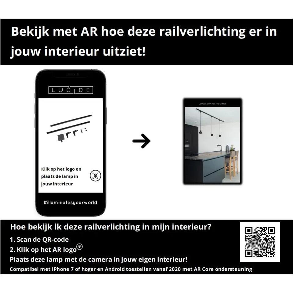 Lucide TRACK Railverlichting - Zwart