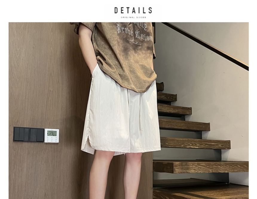 Posive - Hoge taille effen shorts