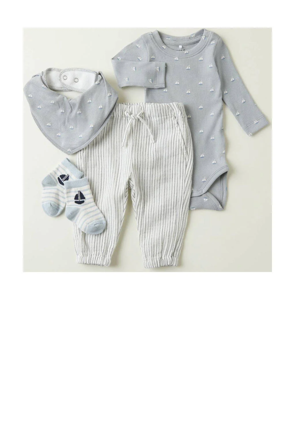 NAME IT romper NBMFROM lichtgrijs