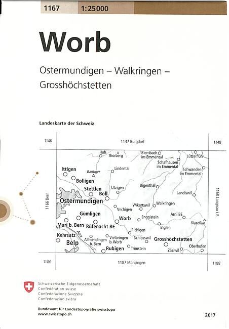 BUNDESAMT - 1167 WORB ECHELLE 1 25 000