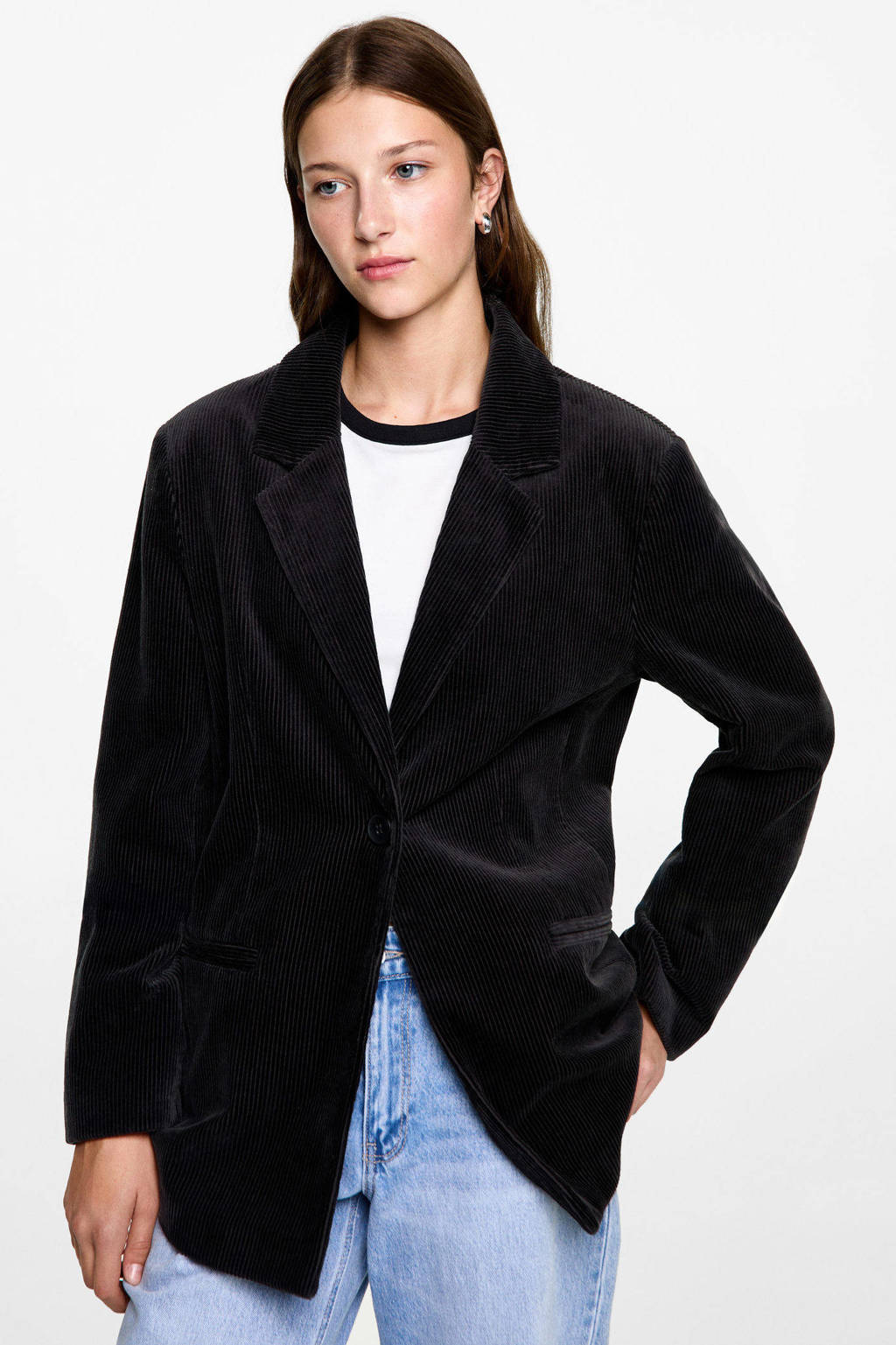 MANGO TEEN blazer antraciet