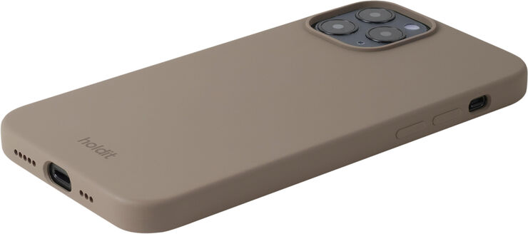 HoldIt Silicone Case iPhone 12/12Pro Mocha Brown Lysebrun