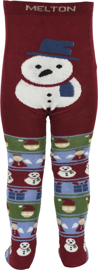 Melton Snowman tights Sundried tomato