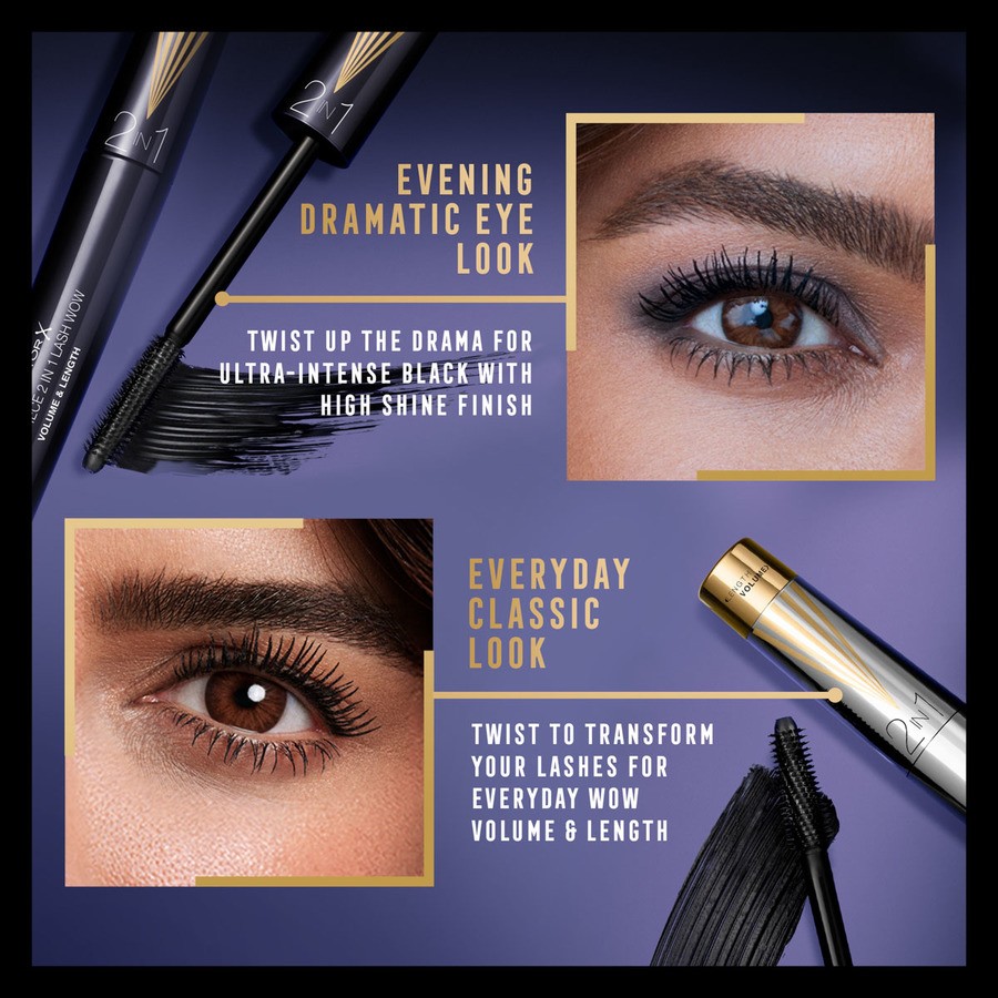 Max Factor Masterpiece 2-in-1 Lash Wow Mascara 003 Midnight Black 7 ml