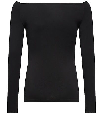 Rosemunde Bluse - Off Shoulder - Viscose - Blåck