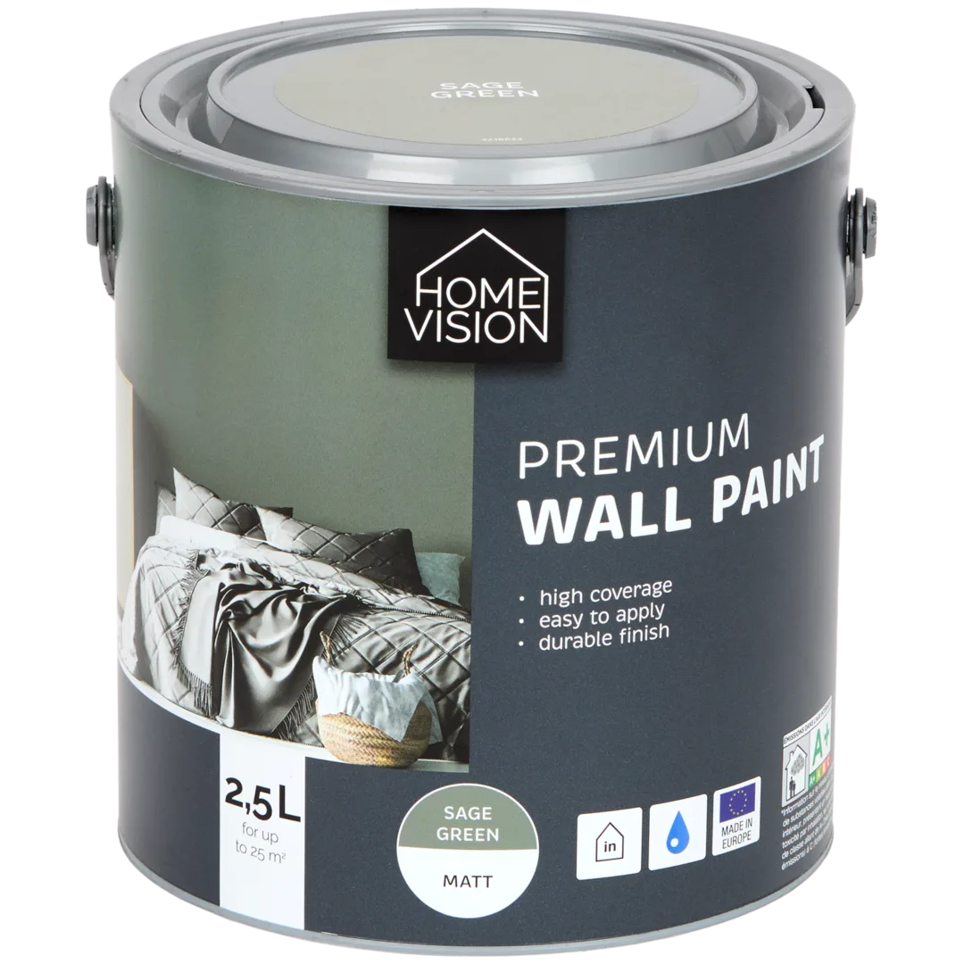 Home Vision premium matte muurverf Sage Green 2,5 liter