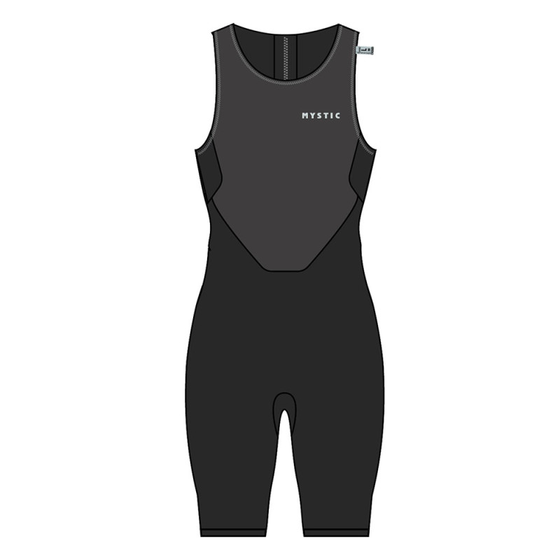 Short john neoprene mystic surf noir