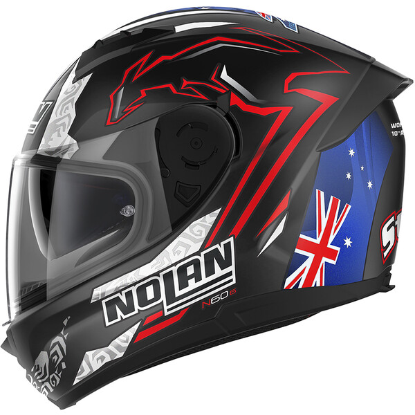 Nolan - Casque N60-6 Gemini Replica Casey Stoner 10th Anniversary Noir / Bleu / Rouge