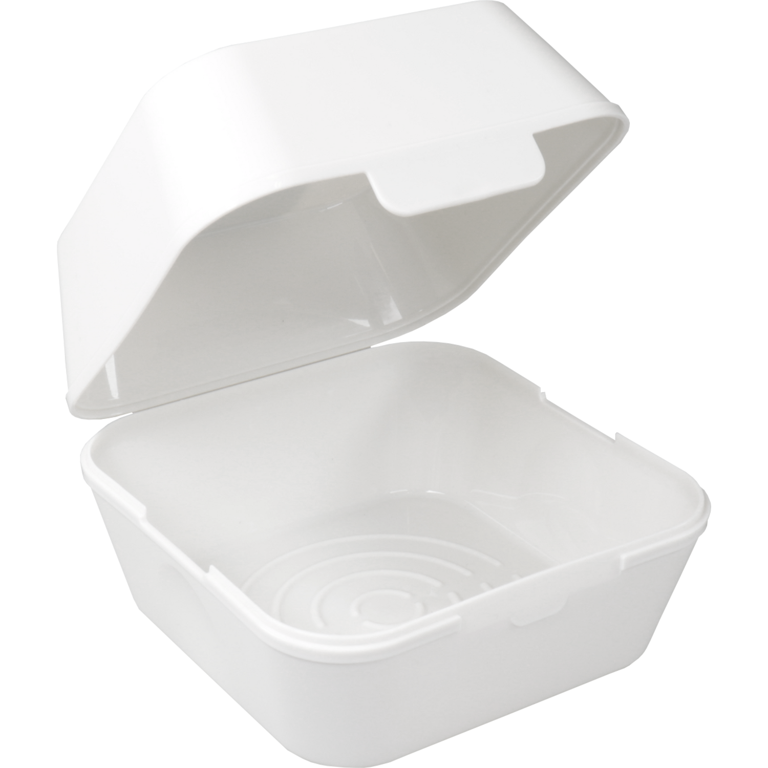 Circ Bak, PP, reusable, hamburgerbox, 125x125x102mm, wit