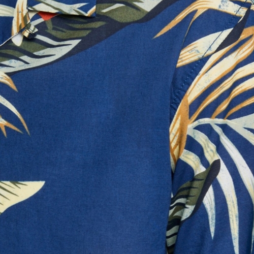 Jack & Jones - 12170478 JORMARTY ORGANIC SHIRT SS BLUE DEPTHS Azul