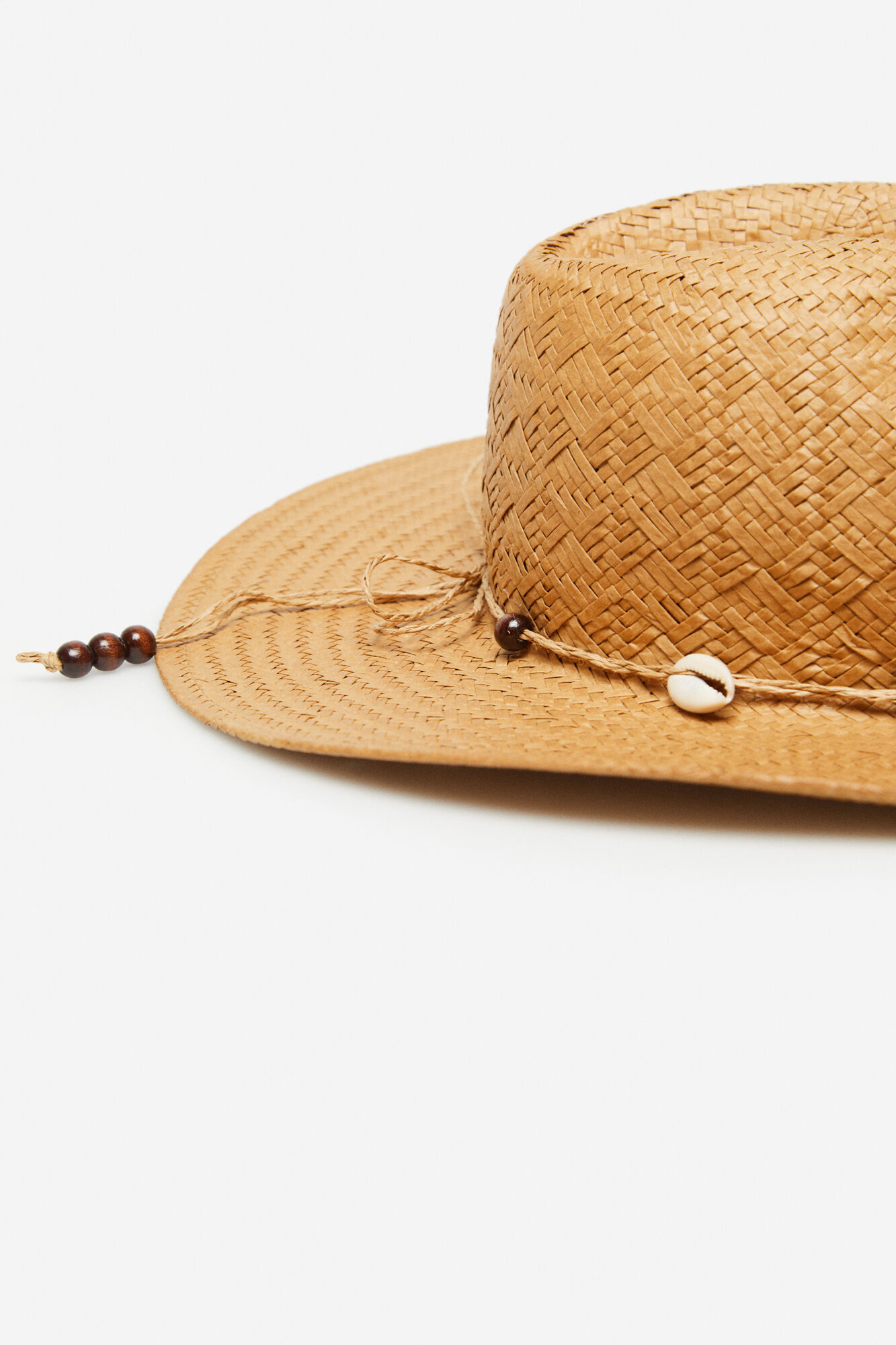 Chapéu de ráfia estilo cowboy - Arena