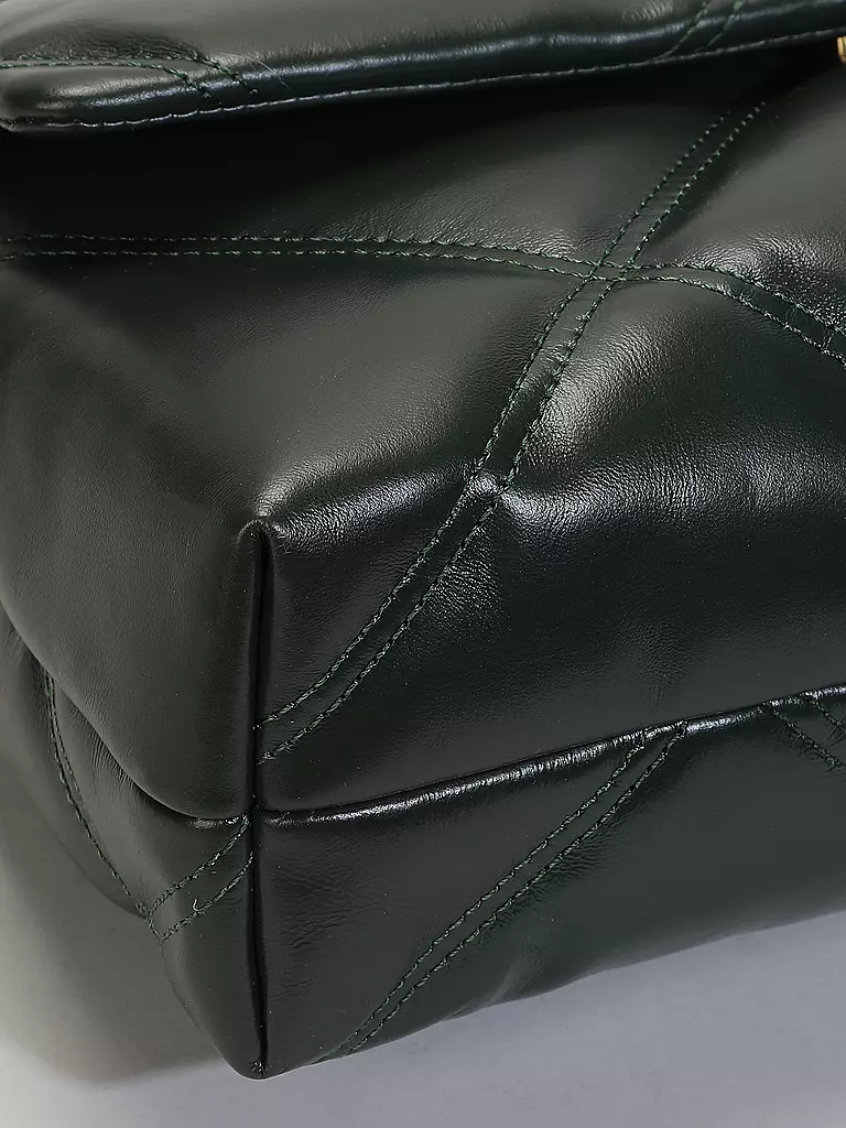 TORY BURCH Ledertasche - Umhängetasche KIRA DIAMOND grün