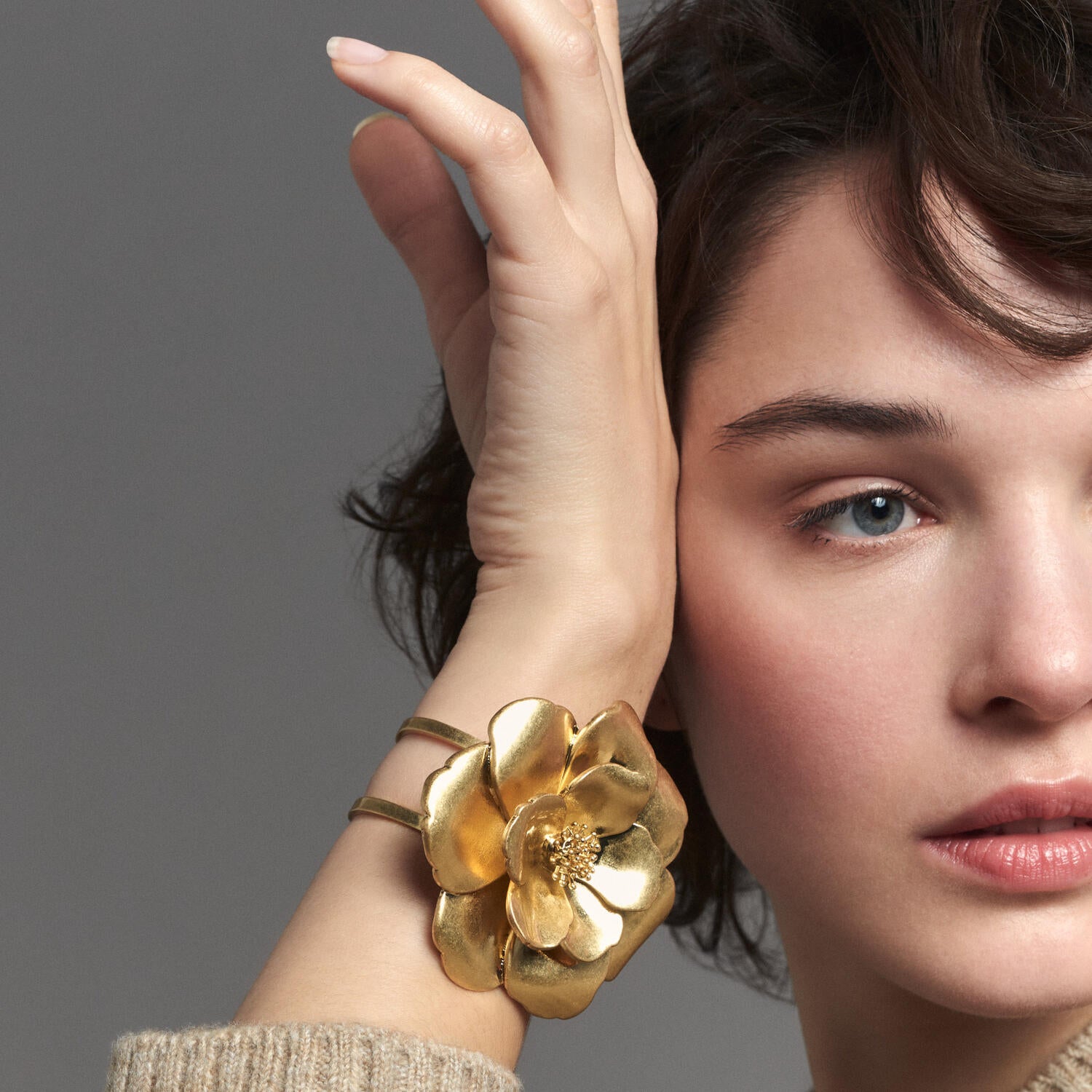 Bangle Up  Pivoine armbånd - Light Gold