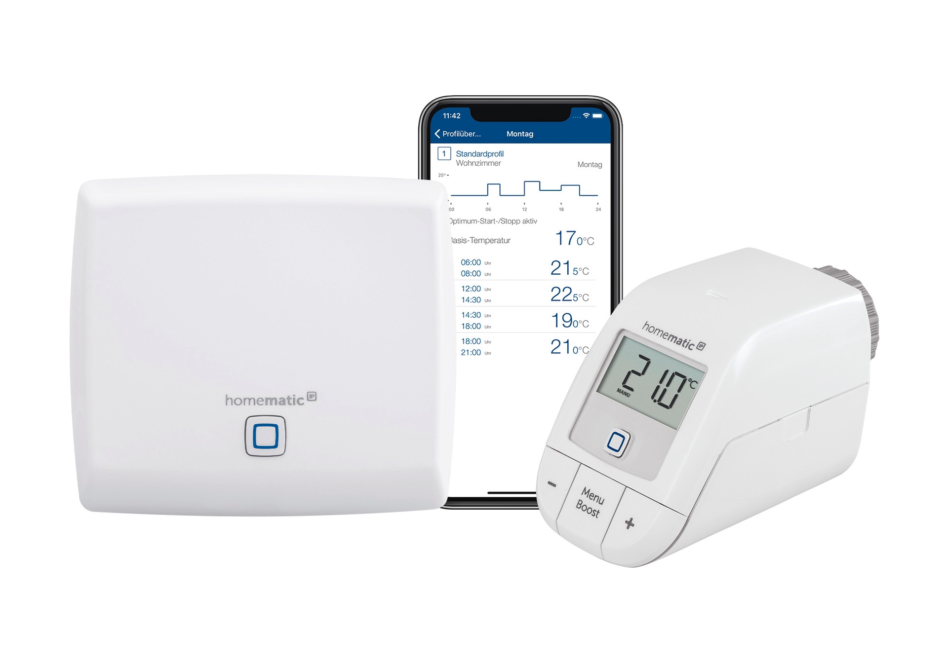 Homematic IP Heizkörperthermostat »Bundle Access Point + Heizkörperthermosthat basic«