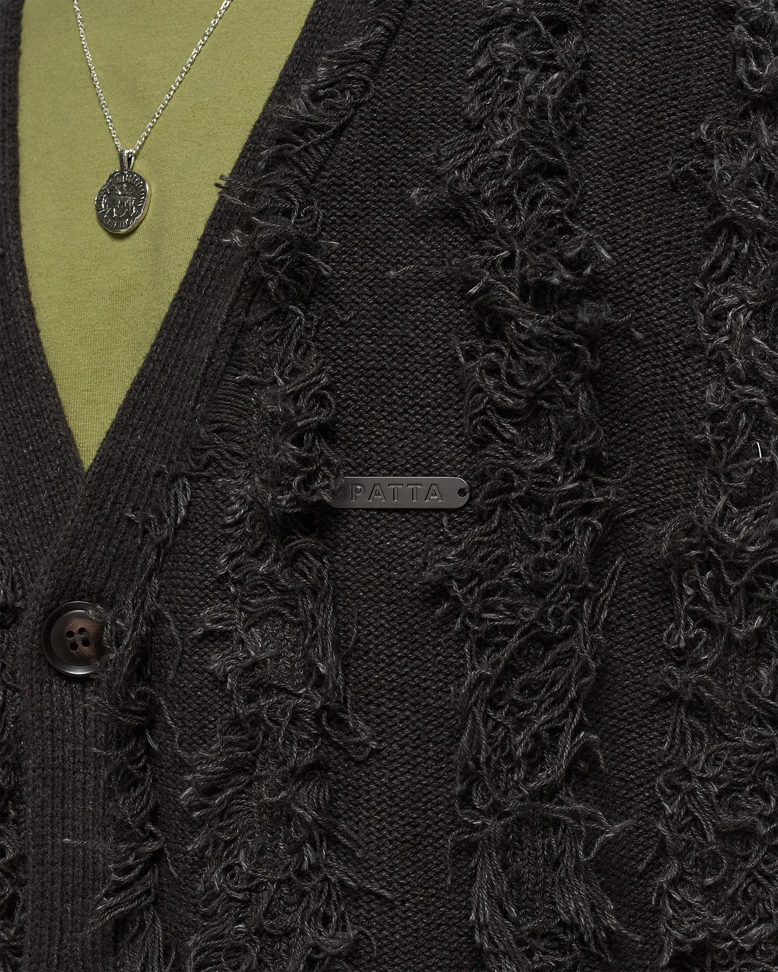 PATTA Fringed Knitted Cardigan