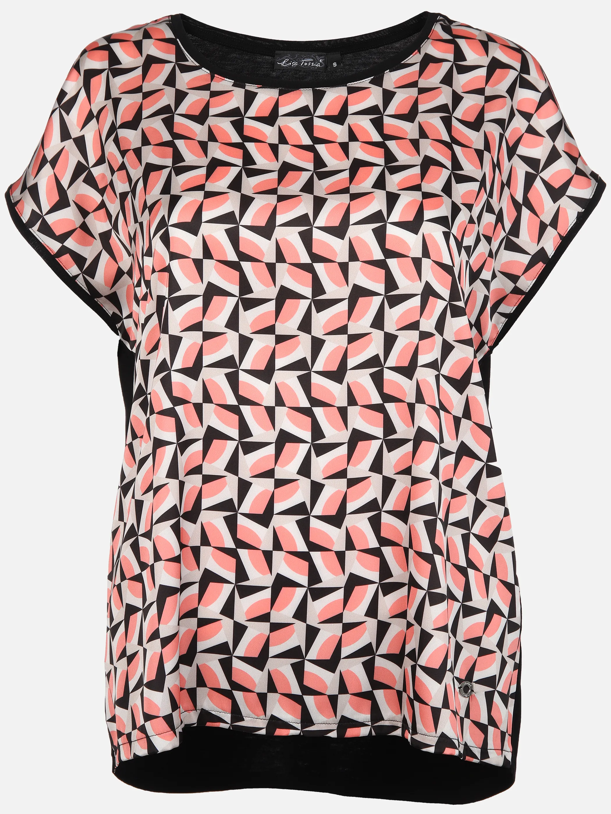 Damen Shirt im Materialmix