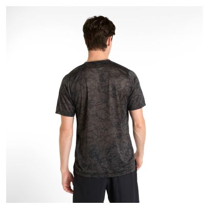 Maillot manches courtes New Balance Athletics Printed Noir Homme