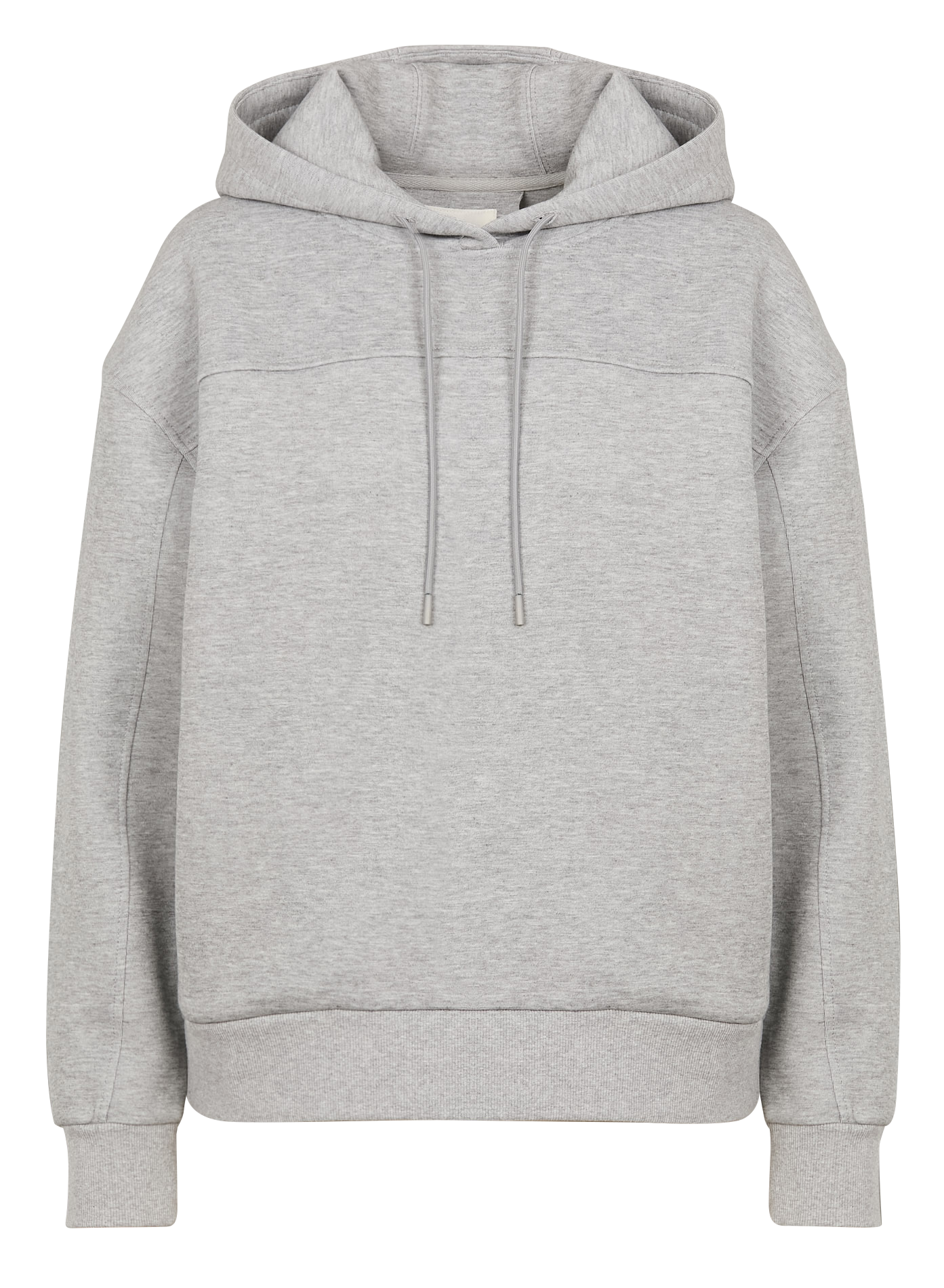 GAEL / LE - Sweat court à capuche en coton mélangé | Gris