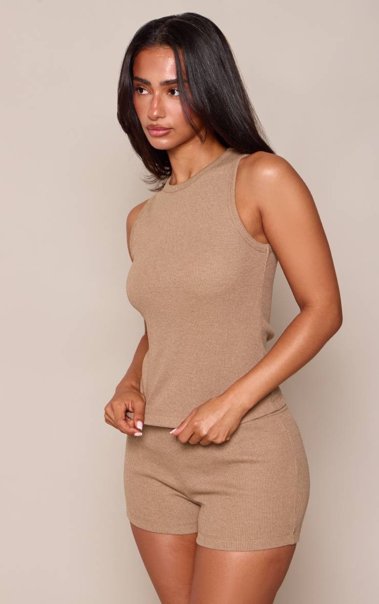 Champignon Short Mini Ajusté Élastique Petite Ensemble Coordonné