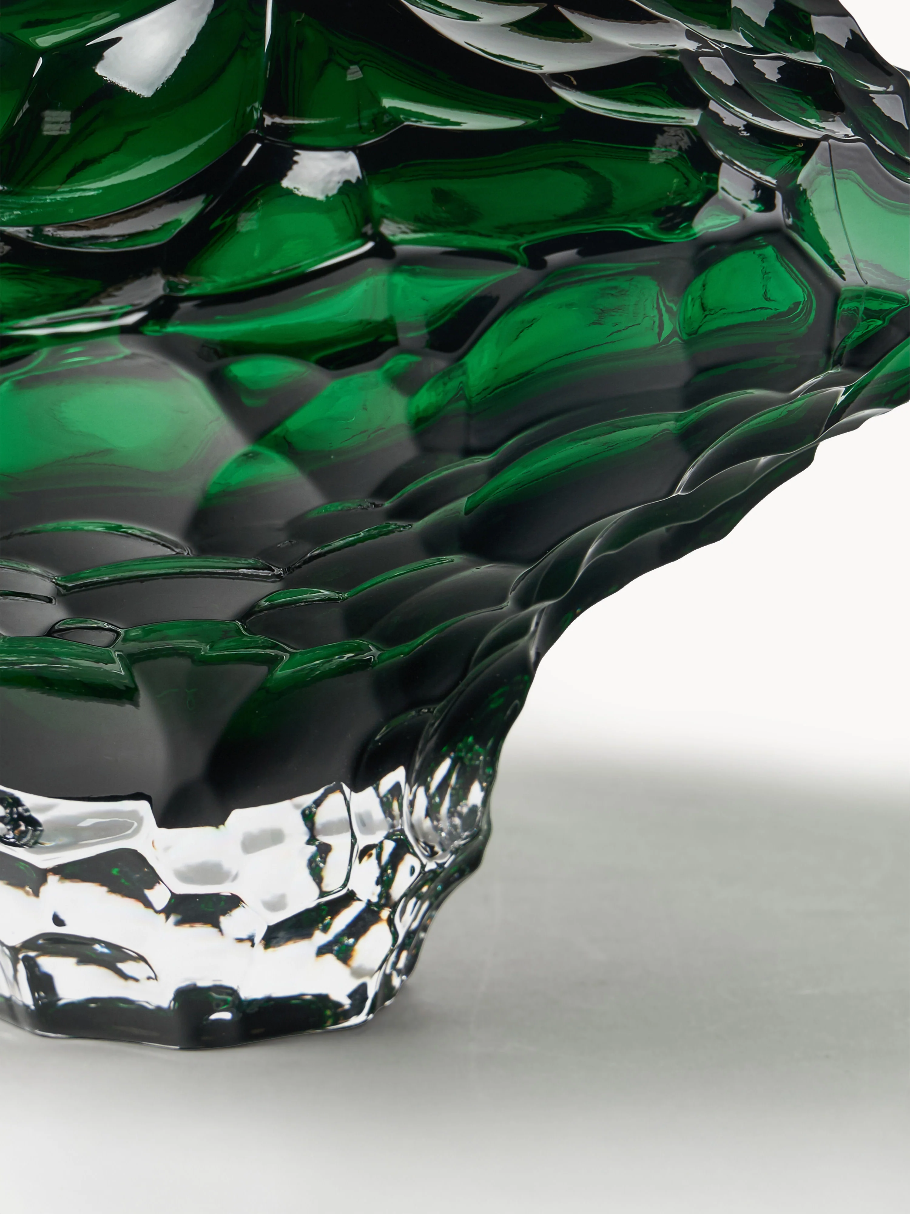 Mondgeblazen glazen vaas Canyon, H 23 cm