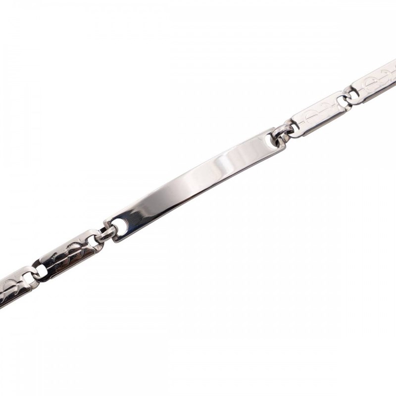 Gourmette Bracelet Acier Femme