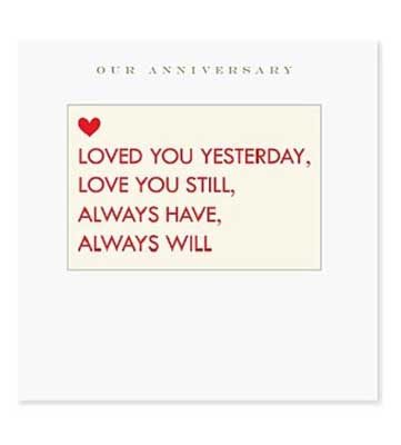 Our Anniversary Card