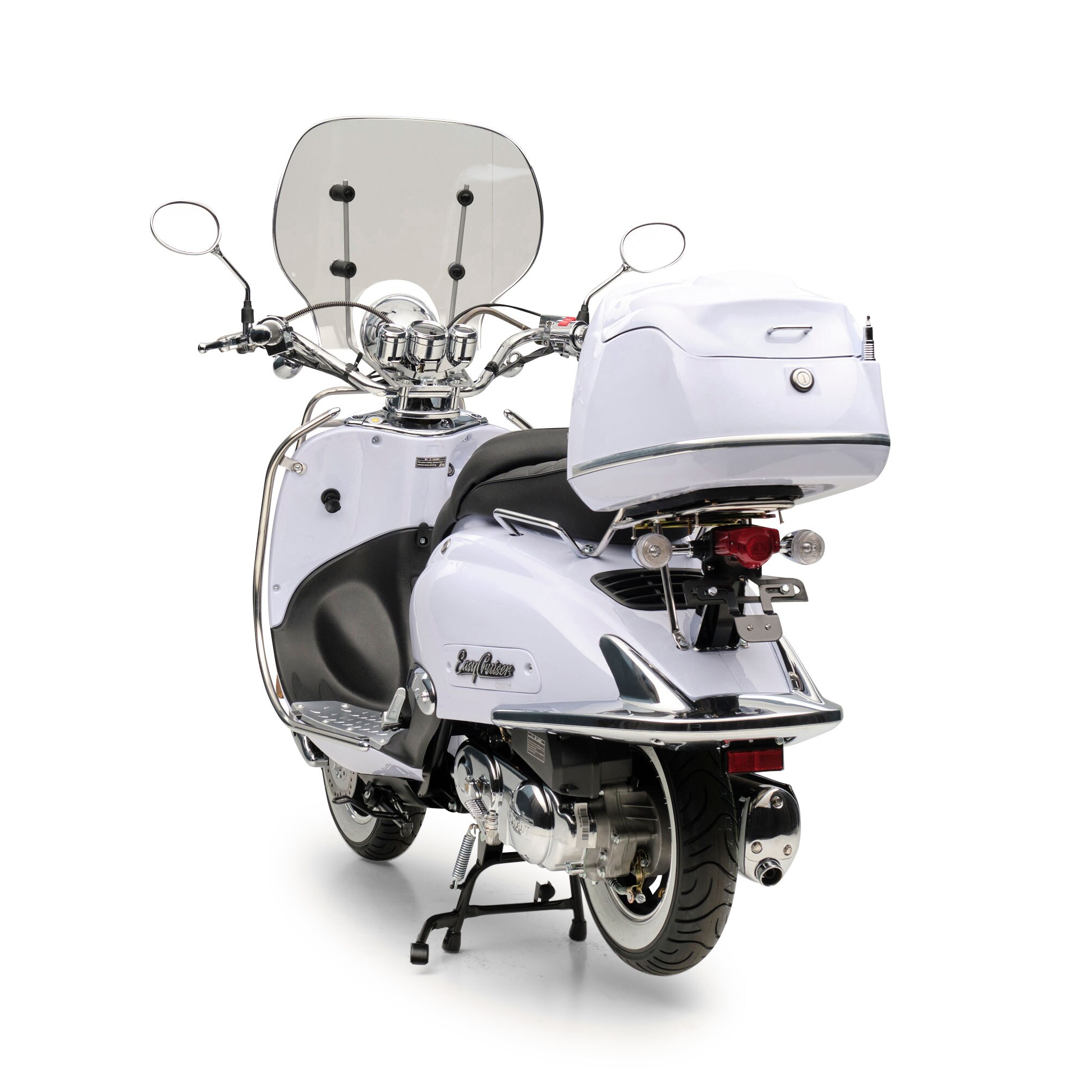 Motorroller Retro EasyCruiser Eisblau 125ccm 85 kmh Kraftrad Euro 5 EFI Scooter