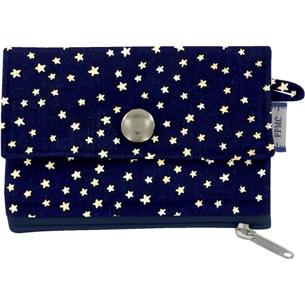 Mini Pochette Porte-Monnaie Etoile Or Marine