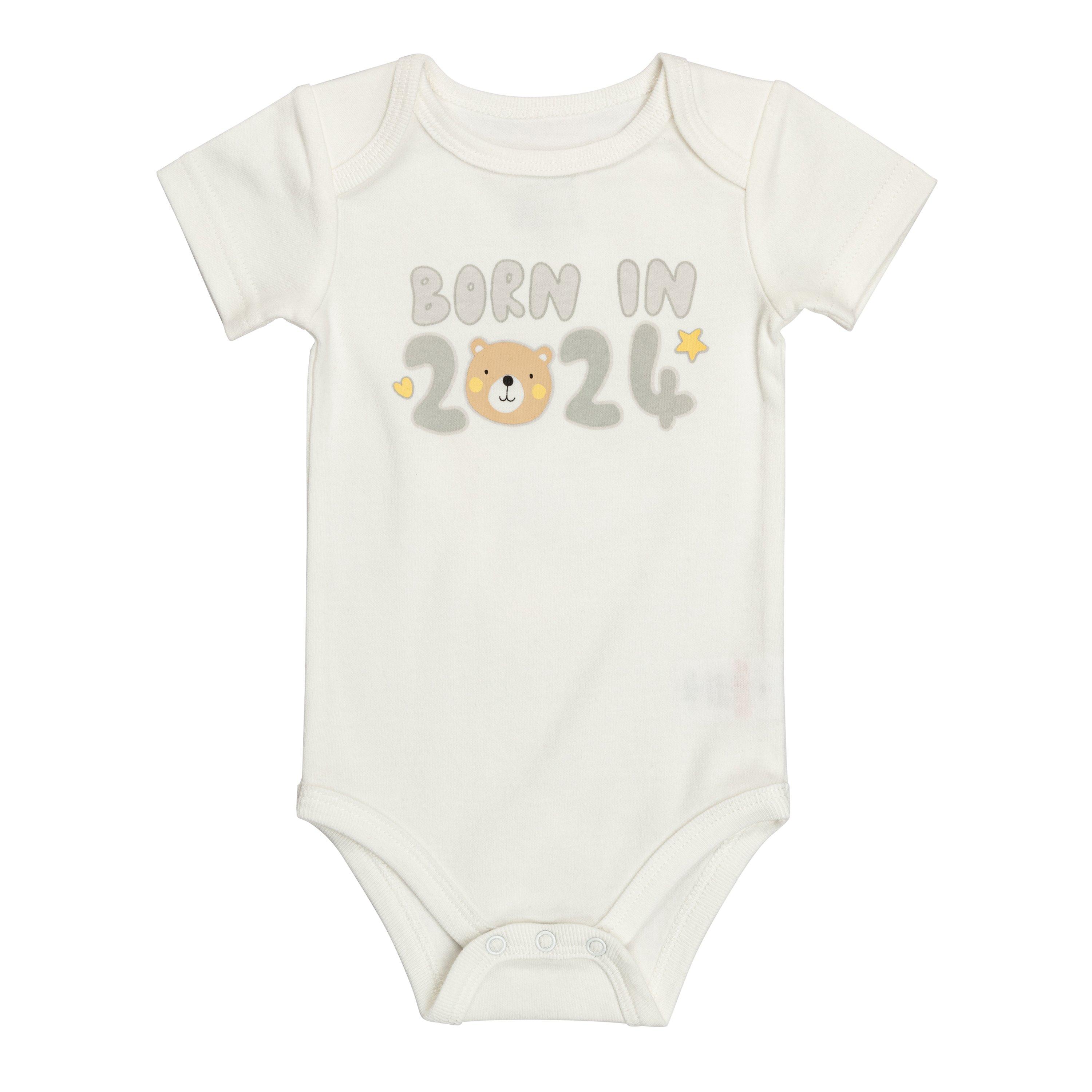 Hello World Studio Baby Unisex 2024 Bodysuit and Hat Set