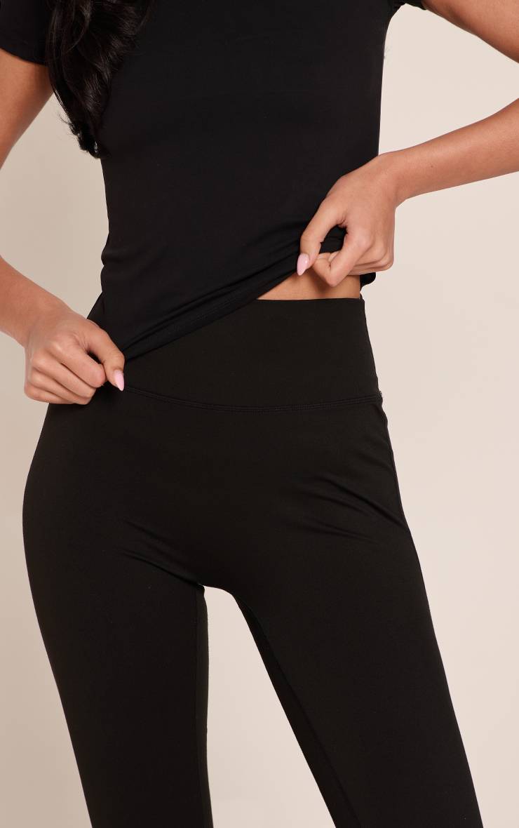 Noir Legging De Sport Taille Haute Sculptant Tall