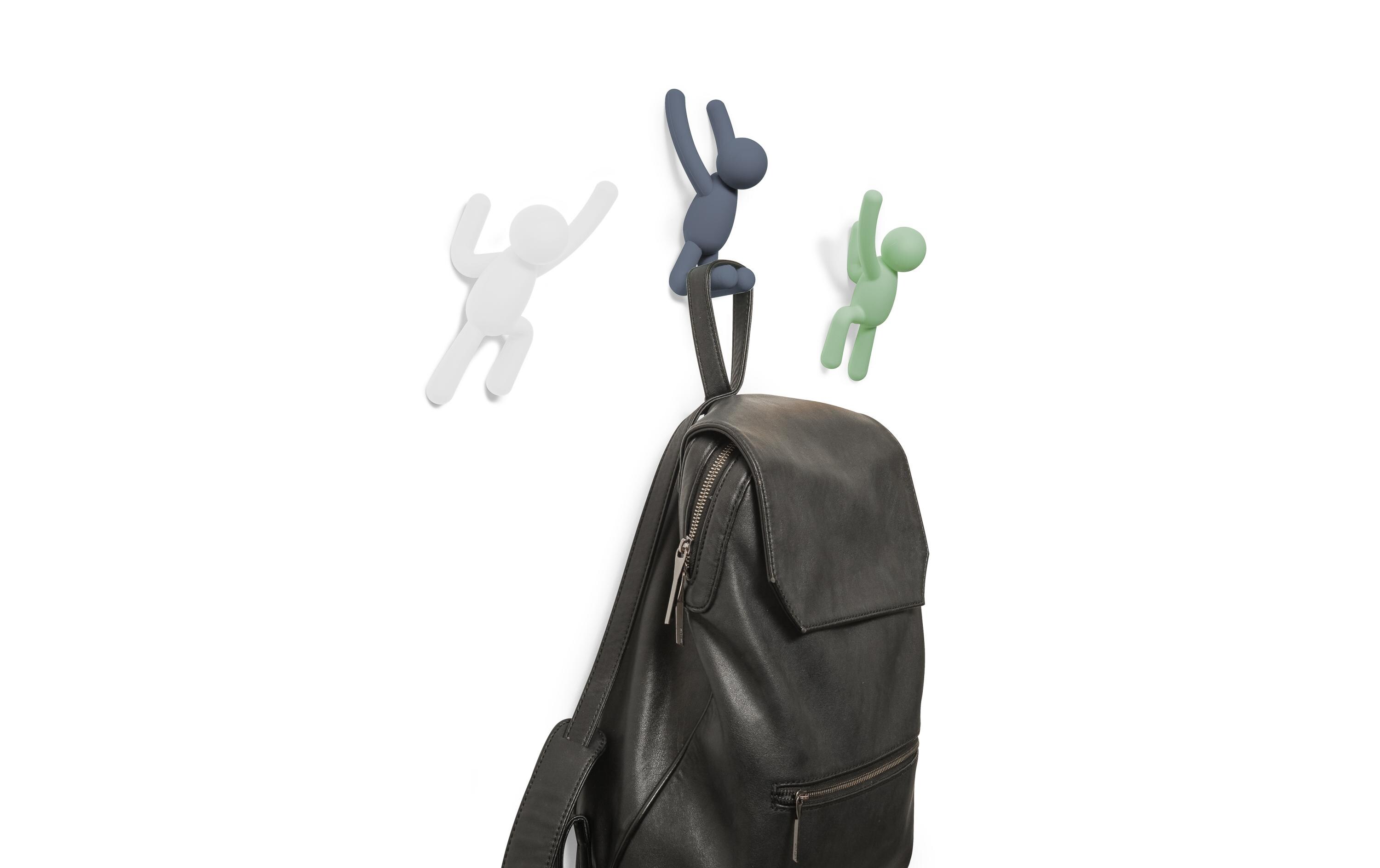 Wandhaken Buddy Mehrfarbig, KunststoffWand-Kleiderhaken