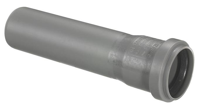 PP afløbsrør grå 40 mm x 500 mm
