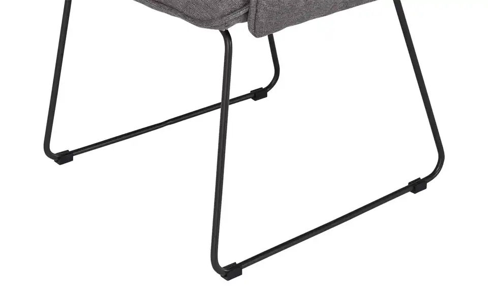 Kufenstuhl Ashford Armlehne Grau