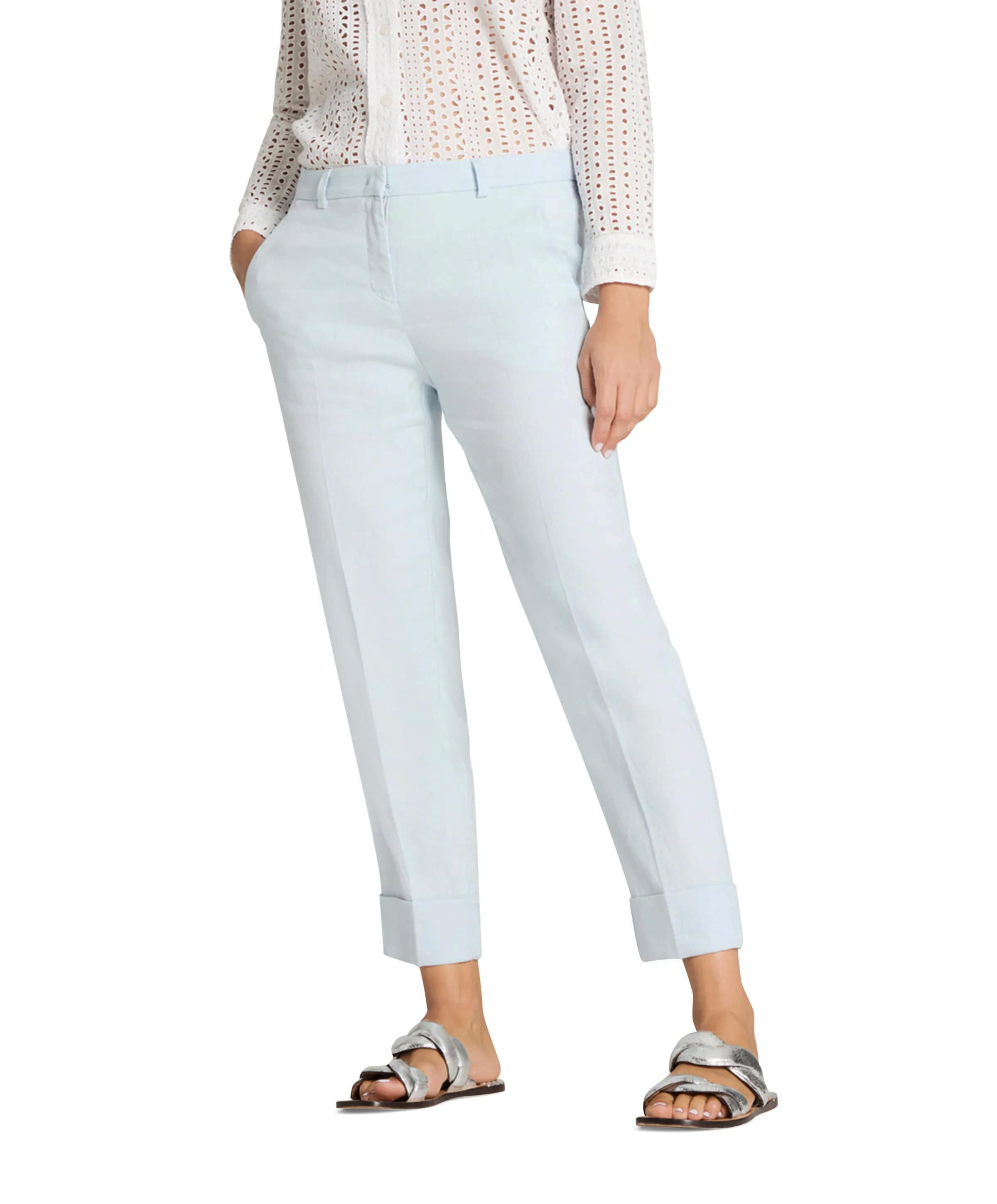 Cambio Krystal dames broek blauw