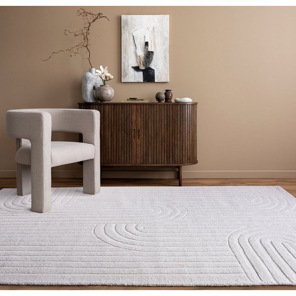 GULVTEPPE CAMISAS-II ULL/BOMULL 160X230CM HVIT