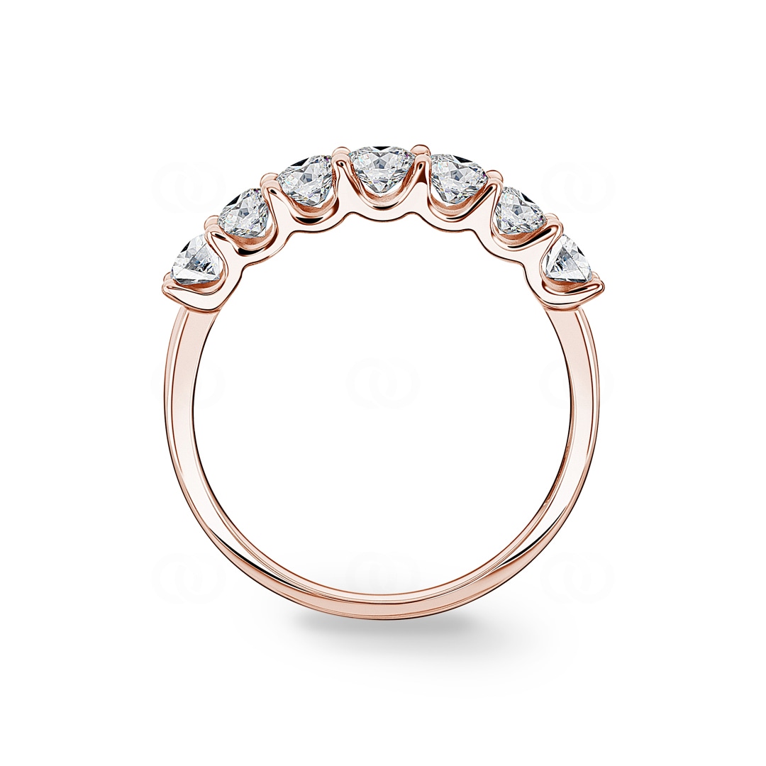 1.02 Karat Diamanten Mémoire Ring 750/18 K Roségold