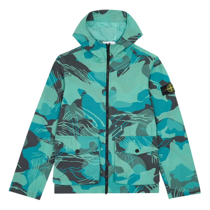 Stone Island Veste Camouflage | Vert émeraude