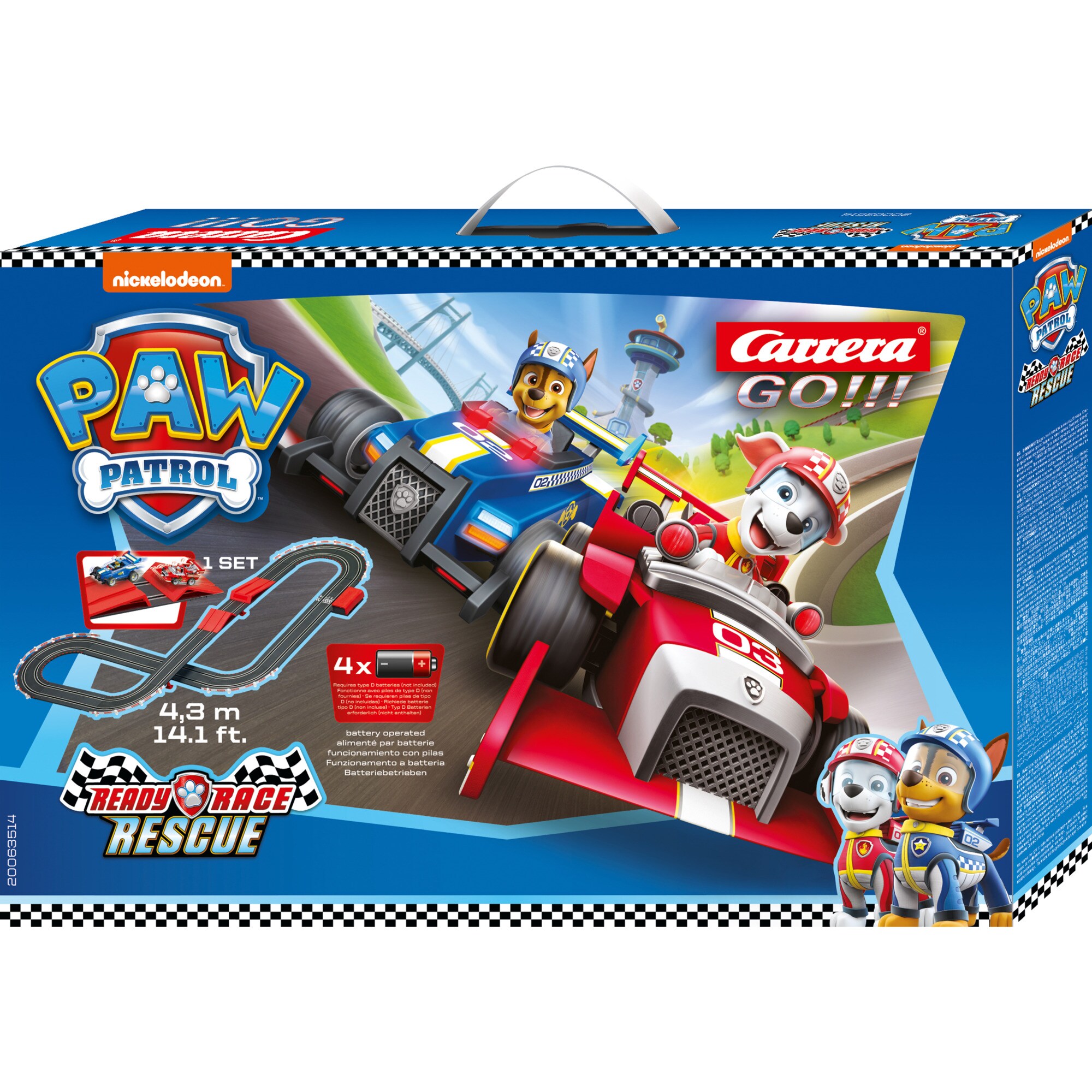 Carrera Rennbahn GO!!! PAW Patrol - Ready, Race & Rescue