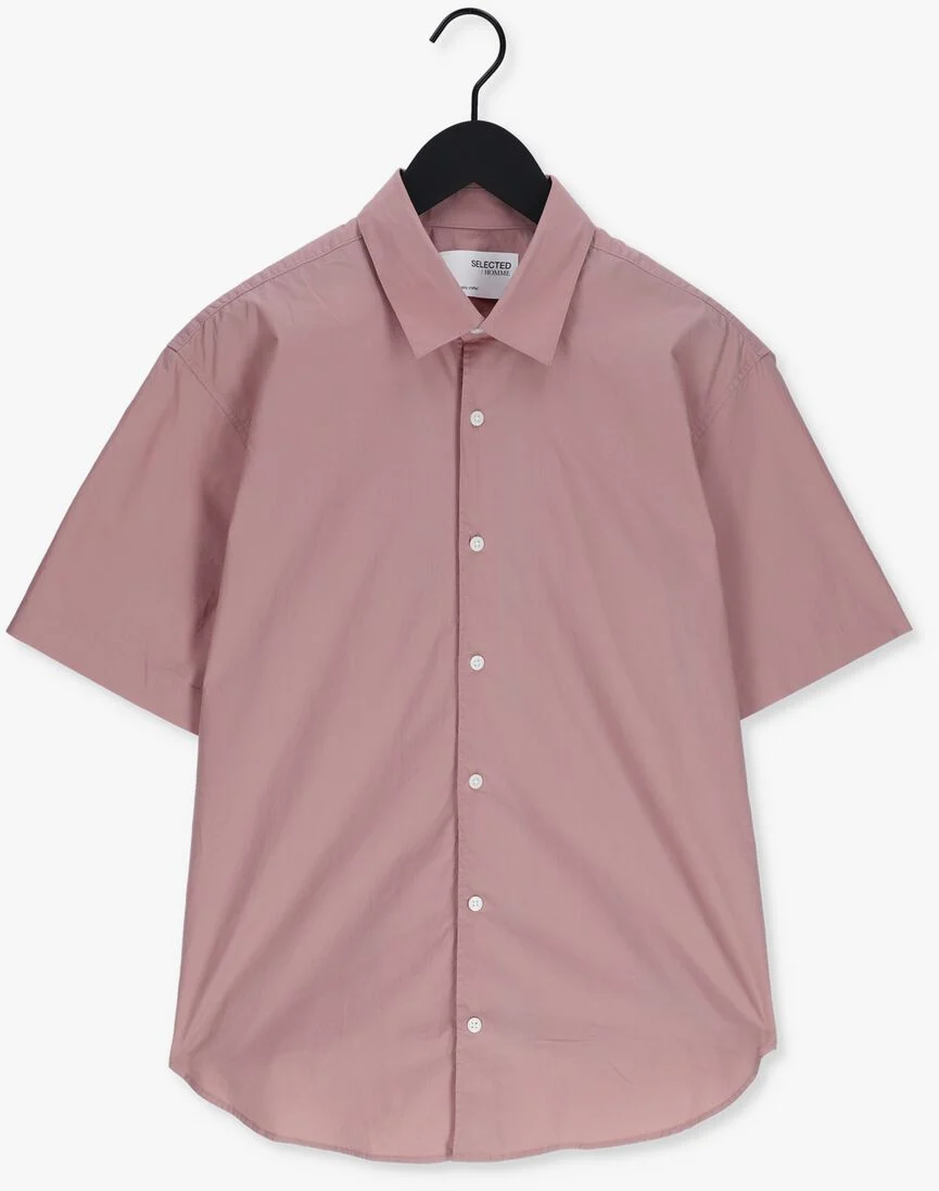 SELECTED HOMME roze selected homme casual overhemd slhrelaxbaron shirt ss mix w faawn