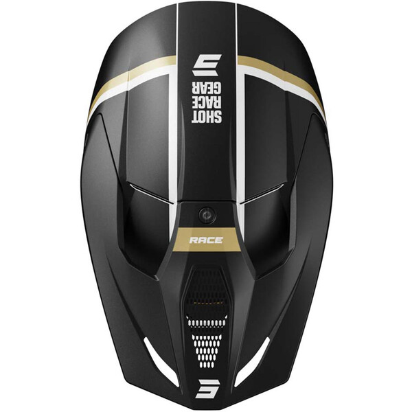 Shot - Casque Race Mythic Noir / Blanc / Or / Mat