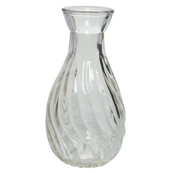 Vase - aus Glas - ca. 5,5 x 10 cm - 1 Stück