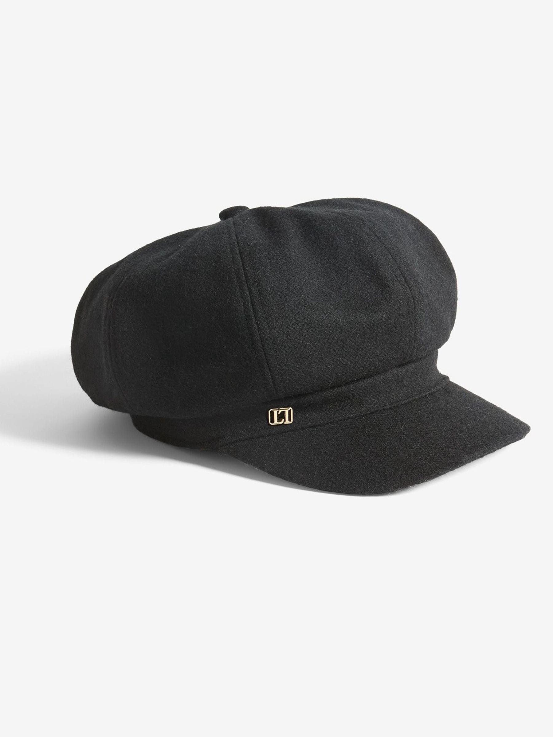 Zwart - Lipsy - Baker Boy muts